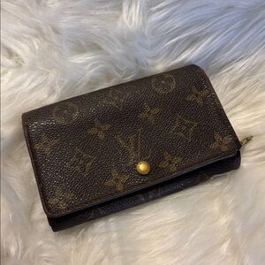 Louis Vuitton Vintage Brown and Gold Monogram Wallet